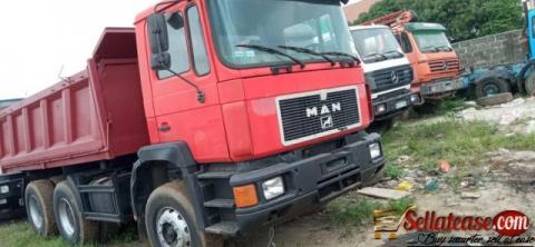 Tokunbo Man Diesel dump trucks for sale in Nigeria