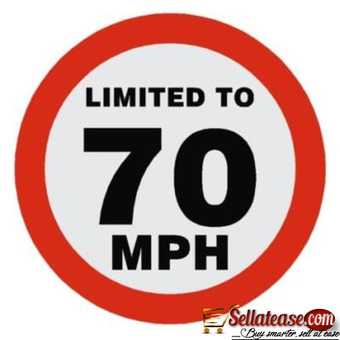 Aluminum Reflective Safety Maximum Speed Warning Sign BY HIPHEN SOLUTIONS