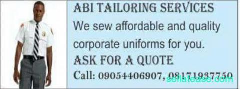 specialists in making uniforms