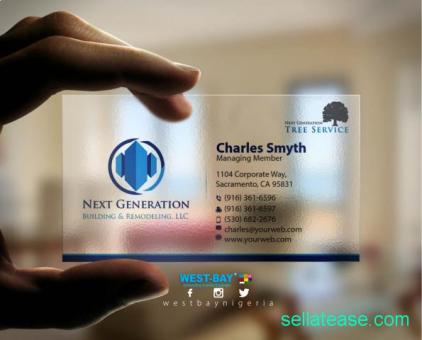 Transparent Business Cards