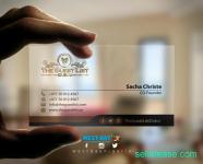 Transparent Business Cards
