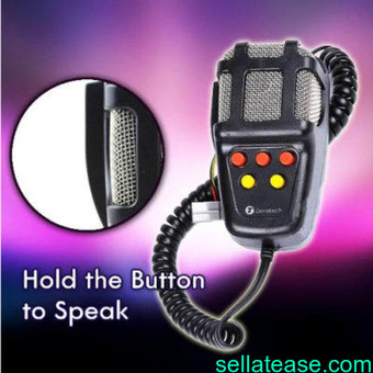 5 Tones Car Siren Vehicle Horn With Mic PA Speaker System