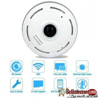 (POE+WIFI+SD CARD SLOT) Fisheye 360 Degree IP Camera