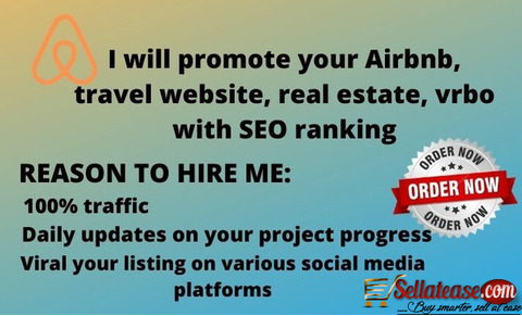 Airbnb promotions, website traffic, SEO ranking.