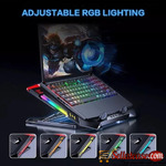 Rgb Laptop Powerful Air Flow Cooling Pad For 12-17 Inch Laptop