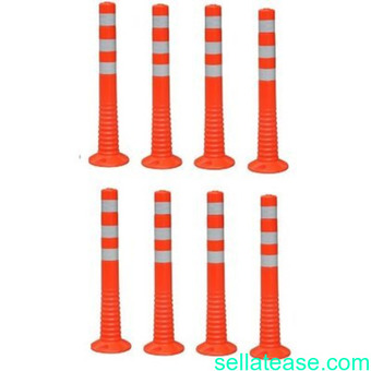 Surface Mount Delineator Reflective Warning Post - 8 Pieces