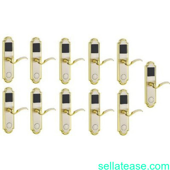 Door Lock With RFID Card Access Control - Golden Edge - 11 Sets