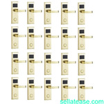 Door Lock With RFID Card Access Control - Gold - 20 Set