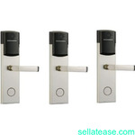 Hotel Door Lock With RFID Card Access Control - 304 Stainless - 3 Set