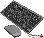 Porodo Wireless Super Slim And Portable Bluetooth Keyboard With Mouse English And Arabic