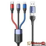 Usams U71 Charging Cable Usb + Type -c To Triple Head
