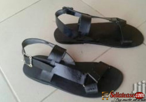 Pure skin black male sandals for sale in Nigeria