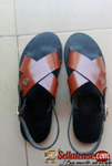 Quality brown male sandals