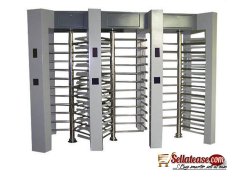 Security Automatic Turnstiles Three Channel Full Height Turnstiles By HIPHEN SOLUTIONS