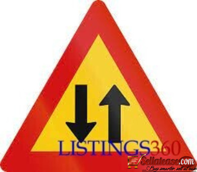 TWO WAY ROAD TRAFFIC SIGN BY HIPHEN SOLUTIONS