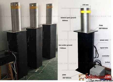 Road Steel Electriccontrol Parking Bollards BY HIP