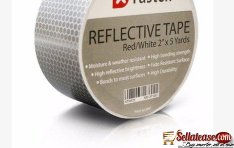 Safety Reflective Tape - Red & White - 2 Inches By 5 Yards By Hs