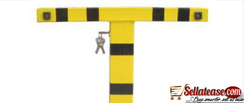 Black Stripes On Yellow Parking Barrier Lock BY HIPHEN SOLUTIONS LTD