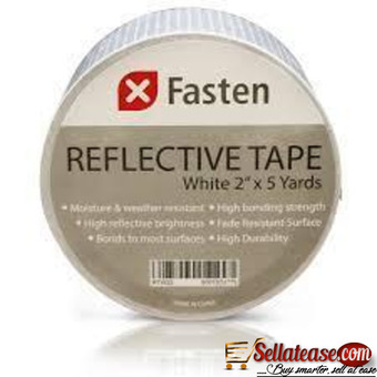 Safety Reflective Tape - Red & White - 2 Inches By 5 Yards By Hs