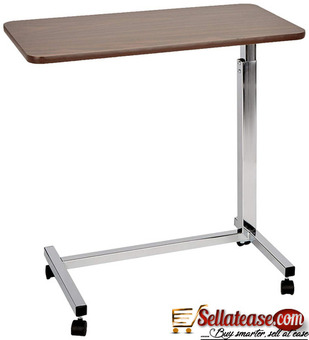 Patient Bed Mobile Laptop Cart Tilt Hospital Accessories Overbed Table With Wheels