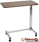 Patient Bed Mobile Laptop Cart Tilt Hospital Accessories Overbed Table With Wheels