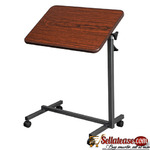Height Adjustable Hospital Table with Locking Casters