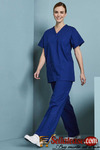 Medical Uniform Scrub Woman & Men style Fit V-Neck Top