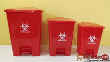 Medical Waste Trash Can Yellow Hospital Clinic Foot