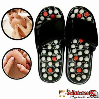 Unisex Plastic Magnetic Therapy Acupressure Slippers