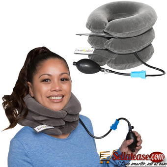 Portable Neck Traction Device Adjustable Neck Pillow and Brace
