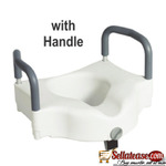 Elevated Toilet Seat With Tool Free Removable Arms