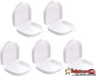 Denture Holder Box Clear Aligner Case Slim for Household|Travel|Office