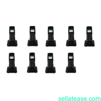 Mobile Wireless Intercom Phone - 9 Extensions Cordless Handsets