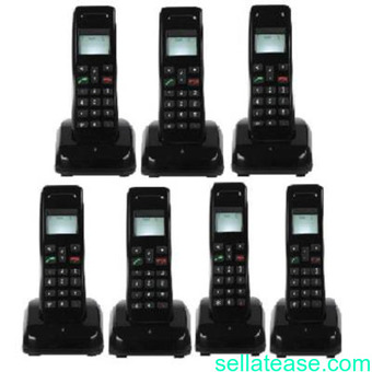 Mobile Wireless Intercom Phone - 7 Extensions Cordless Handsets