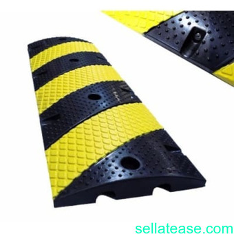 2m Length Rubber Traffic Speed Bump Hump with End Caps