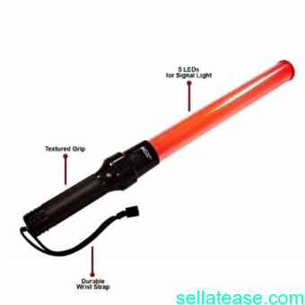 22" Signal Traffic Wand LED Flashlight Torch with Strobe Function - Set of 2