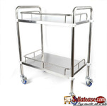 lab cart with Wheels Stainless Steel Rolling