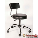 Medical Rolling Stool with Foot Rest Height Adjustable