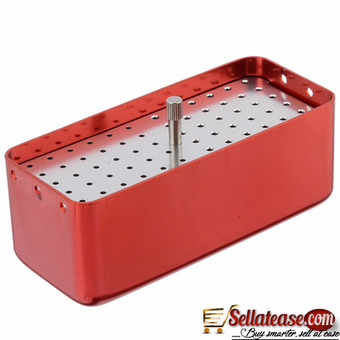 60 Hole Aluminium Autoclave Sterilizer Case Burs Dental Disinfection