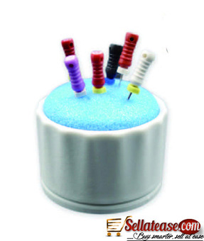 Dental Endo Clean Stand Round Shape Grey Color