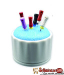 Dental Endo Clean Stand Round Shape Grey Color