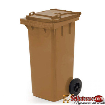 120L Side-Wheel Garbage Bin With Foot Pedal