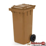 120L Side-Wheel Garbage Bin With Foot Pedal