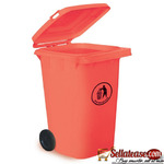 Green Plastic Waste Bin, 120 Litre
