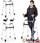 Foldable Standard Walker with Wheels