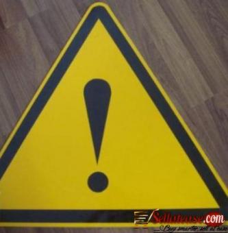3.0MM Aluminum Traffic Road Safety Reflective Warning Sign BY HIPHEN SOLUTIONS