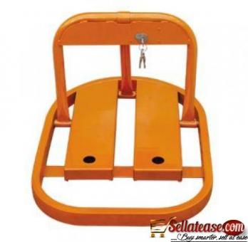 Orange Manual Parking Barrier Post BY HIPHEN SOLUTIONS