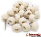 Soft White Goat Hair Polishing Wheel Brushes