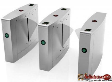 2 Channels Flap Barrier Gate Automatic Systems Turnstiles IR Sensor BY HIPHEN SOLUTIONS