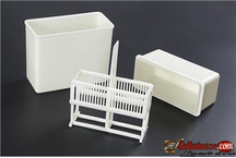 Pathology Plastic Slide Staining Jar and Rack